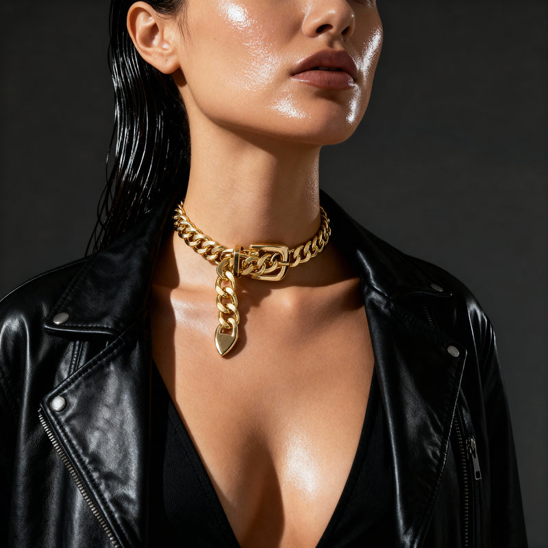 Belt Shaped Chain Necklace