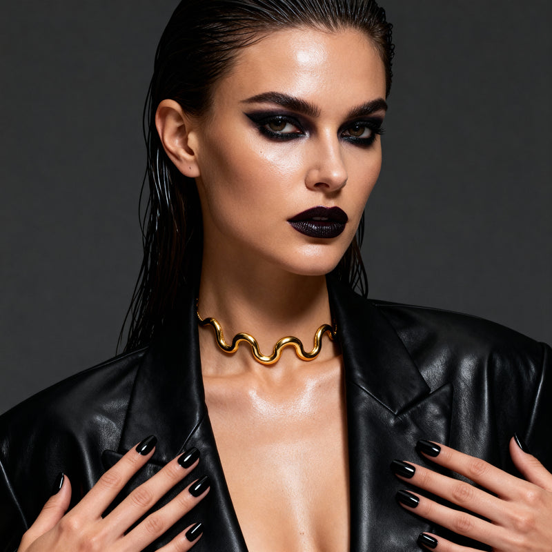 Wave Choker Necklace