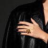 Sculpted Bloom Statement Ring