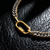 Dual-Tone Buckle Chain Necklace
