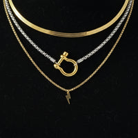 Lightning Layered Necklace Set