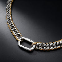 Dual-Tone Pendant Necklace