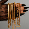 Luxe Texture Bracelet Stack Set