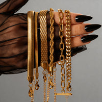 Luxe Texture Bracelet Stack Set