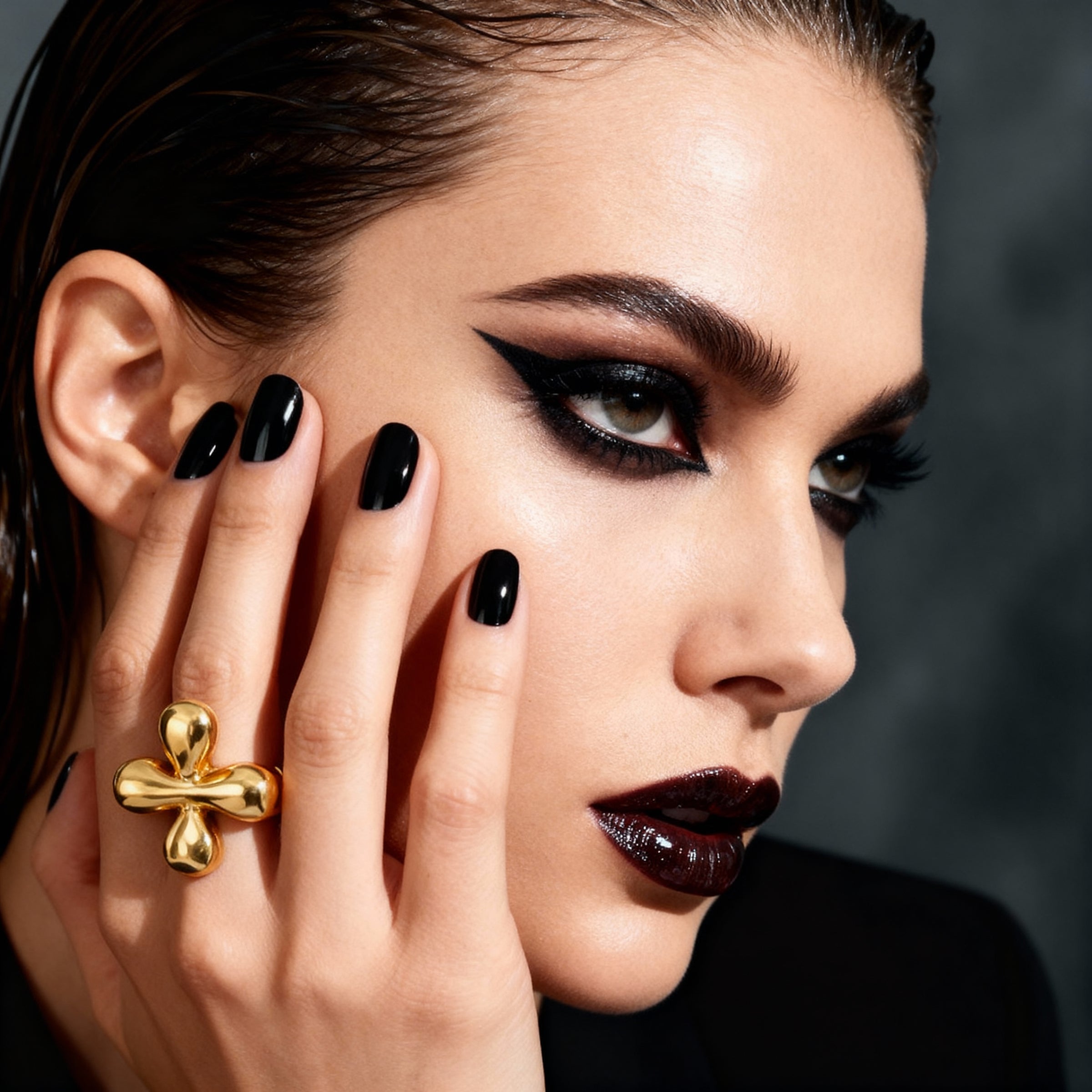 Sculpted Bloom Statement Ring