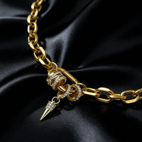 Spike Pendant Chain Necklace