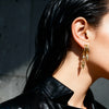 Double Spike Cascade Hoop Earrings