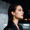 Two-Tone Ring Drop Earrings