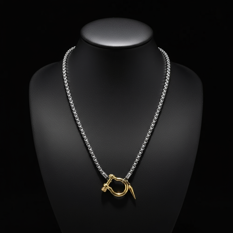 Shackle Spike Necklace