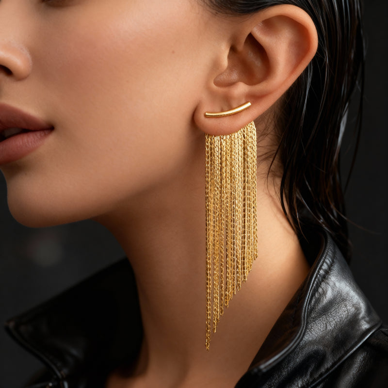 Fringe Wing Earrings