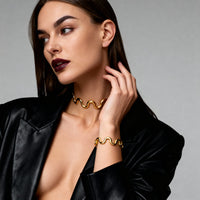 Wave Choker Necklace