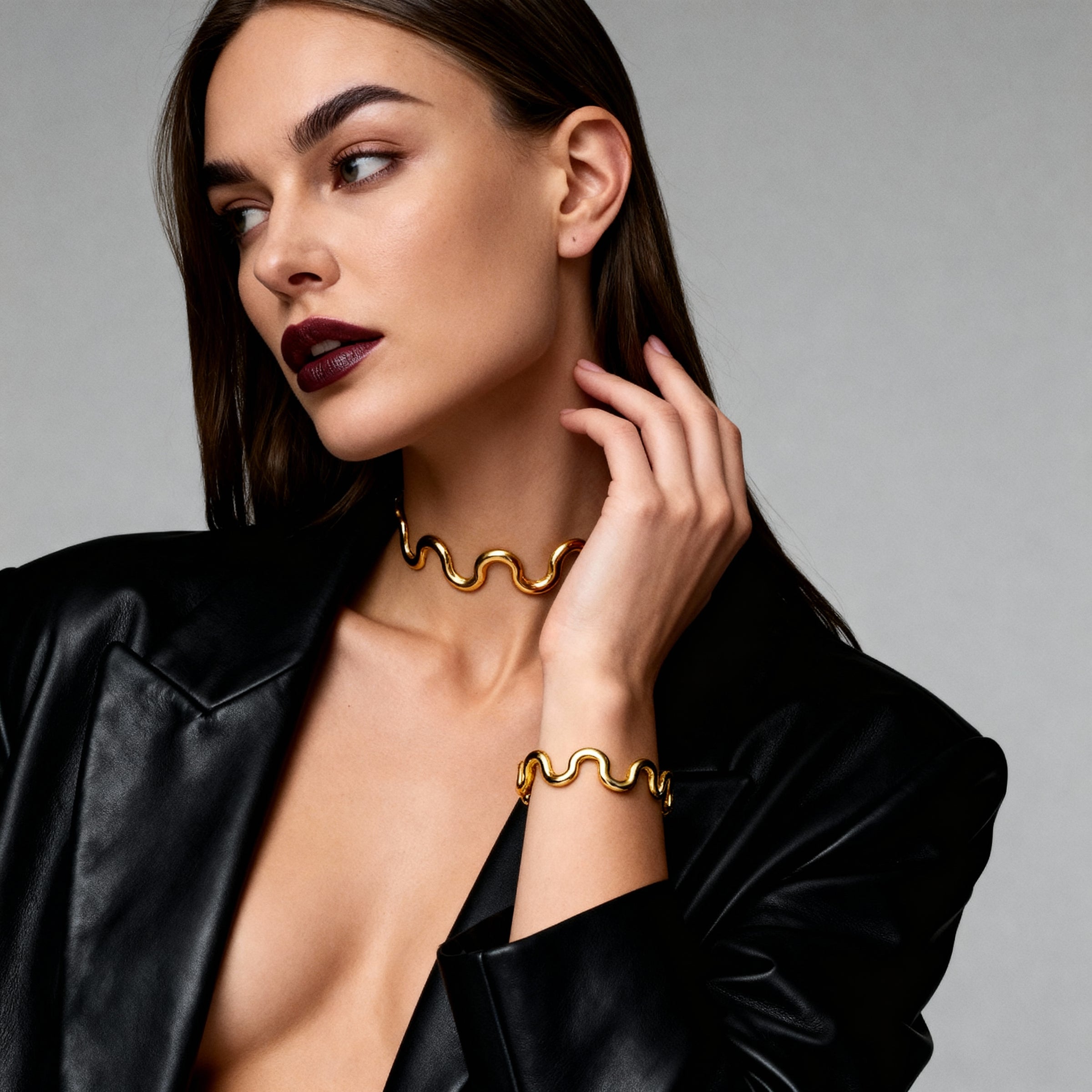 Wave Choker Necklace