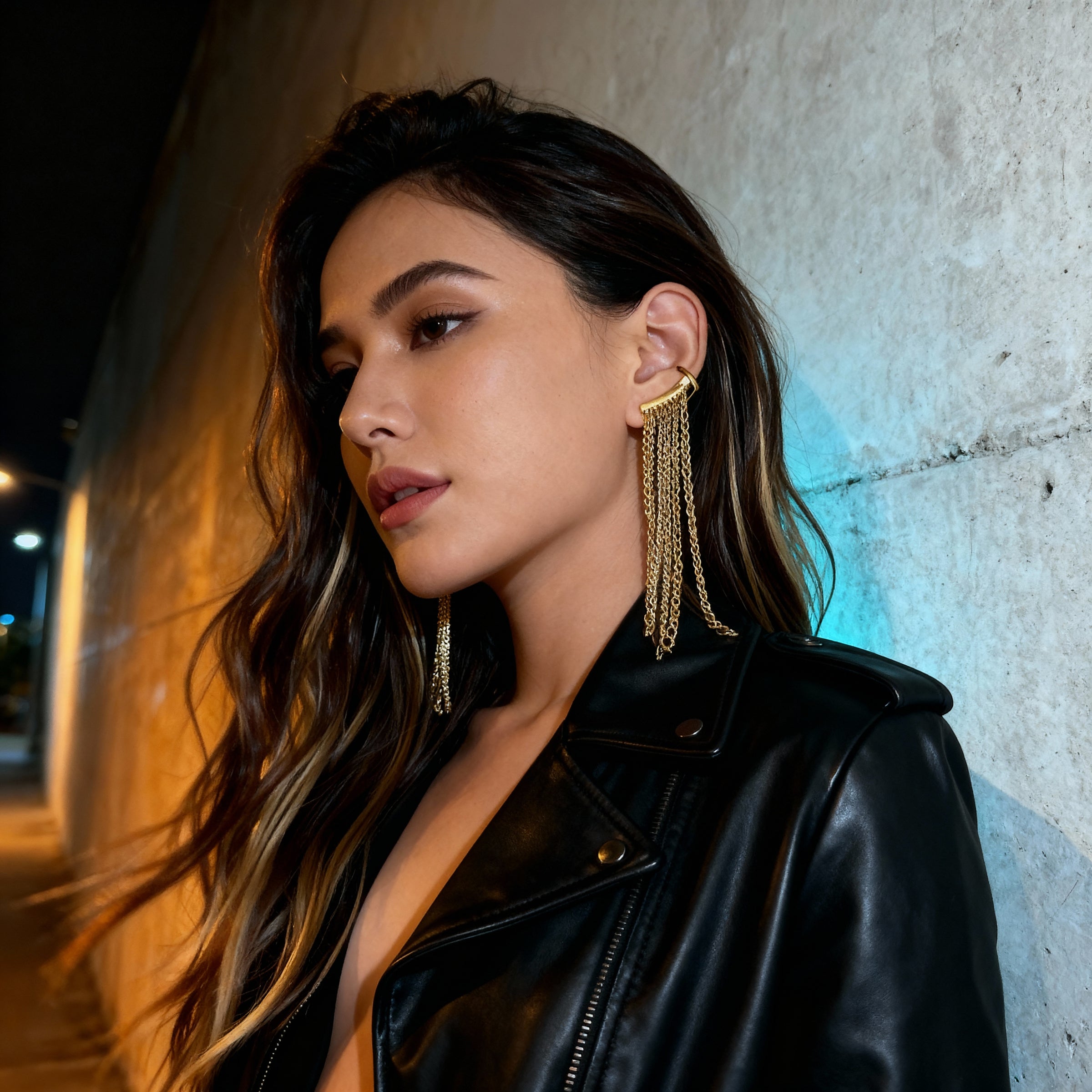 Fringe Cascade Ear Cuff