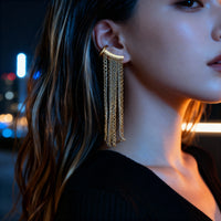 Fringe Cascade Ear Cuff