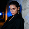 Safety Pin Drop Earrings