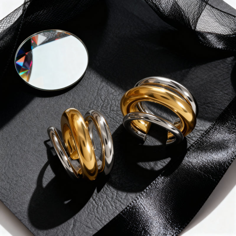 YORI Two-Tone Ear Cuff
