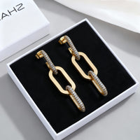 Cubic Chain Link Earrings