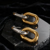 Taylor Two-Tone Double Hoops