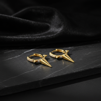 Spike Cubic Hoops