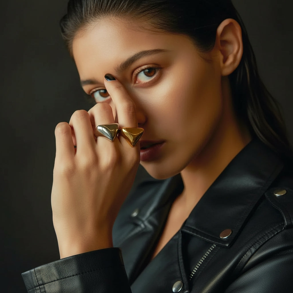 Triangle Sculpted Ring