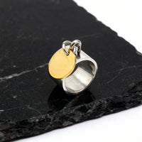 Oval Button Statement Ring