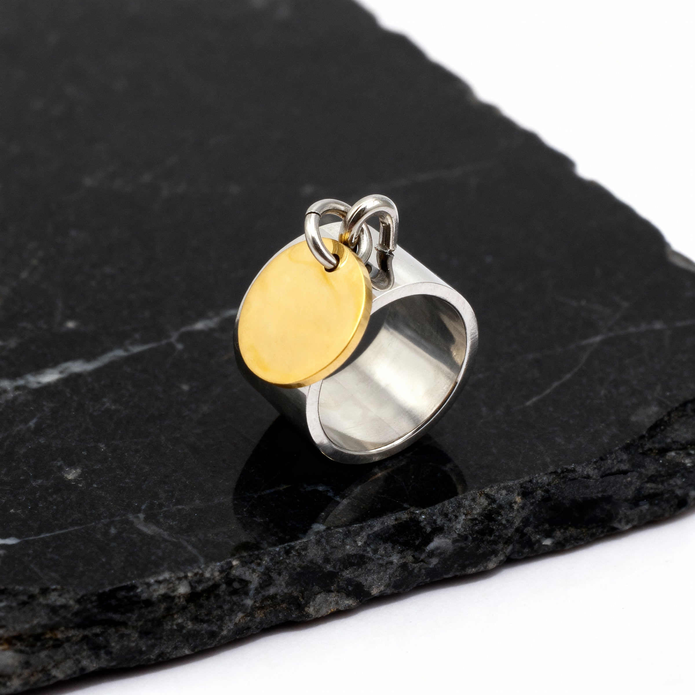 Oval Button Statement Ring