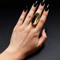 Molten Gold Knuckle Ring