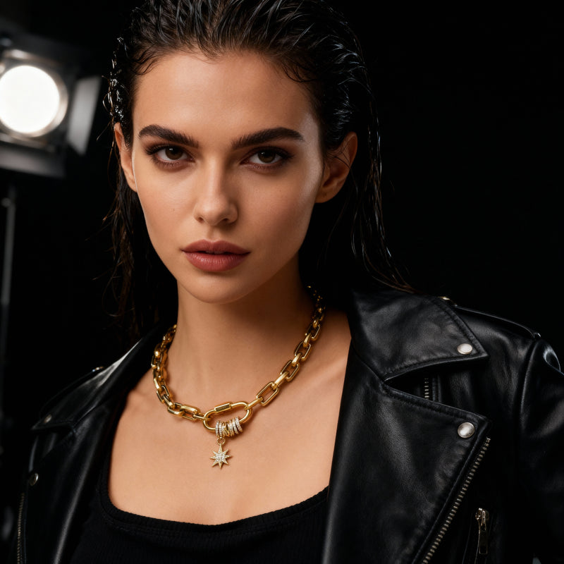 Star Pendant Chain Necklace