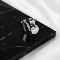 Oval Button Statement Ring