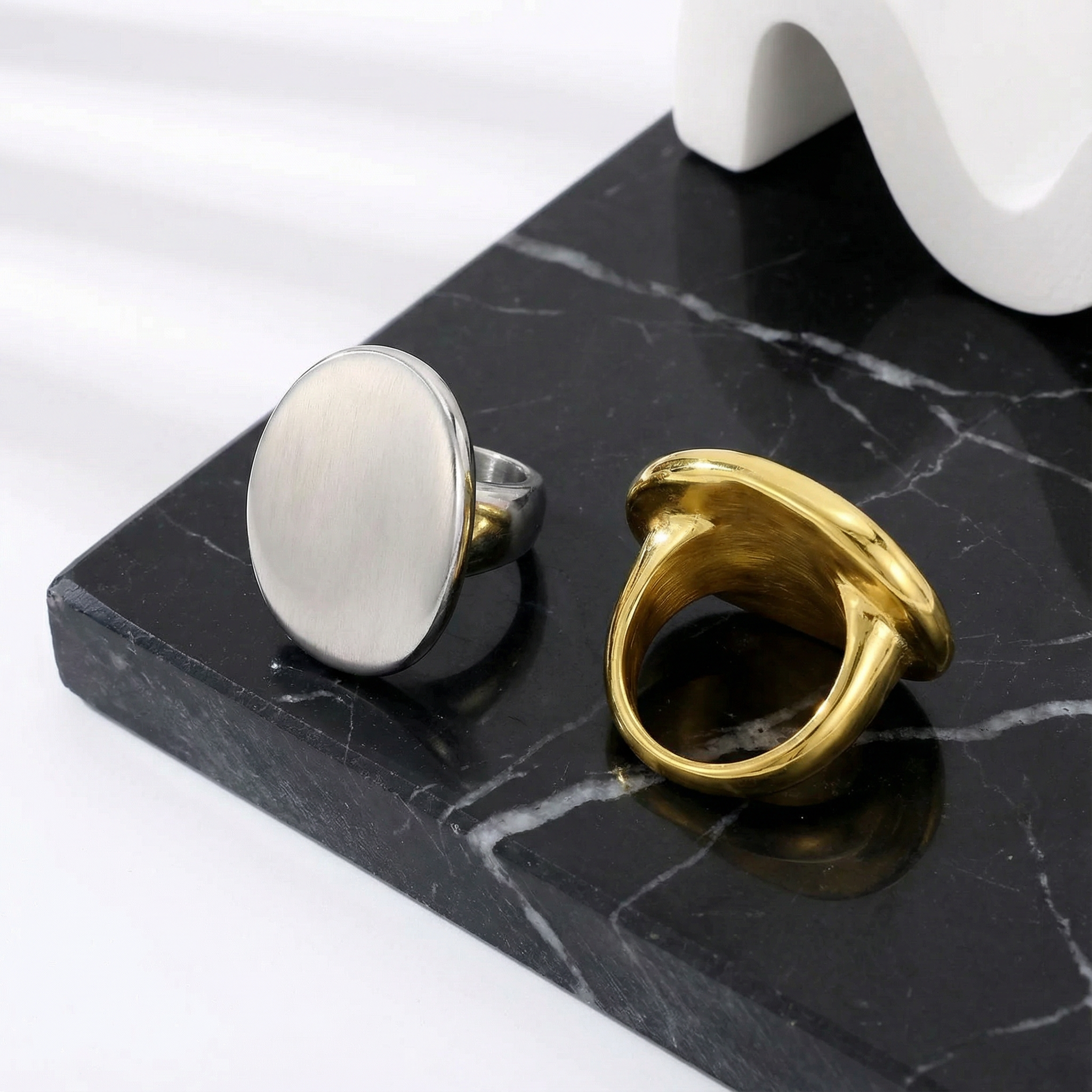 Sculpted Oval Dome Ring