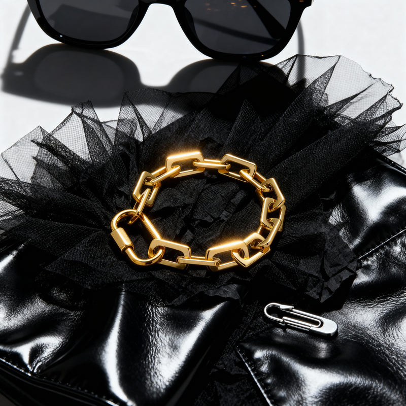 Bold Clip Link Chain Bracelet