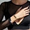 Minimal Square Paperclip Charm Bracelet
