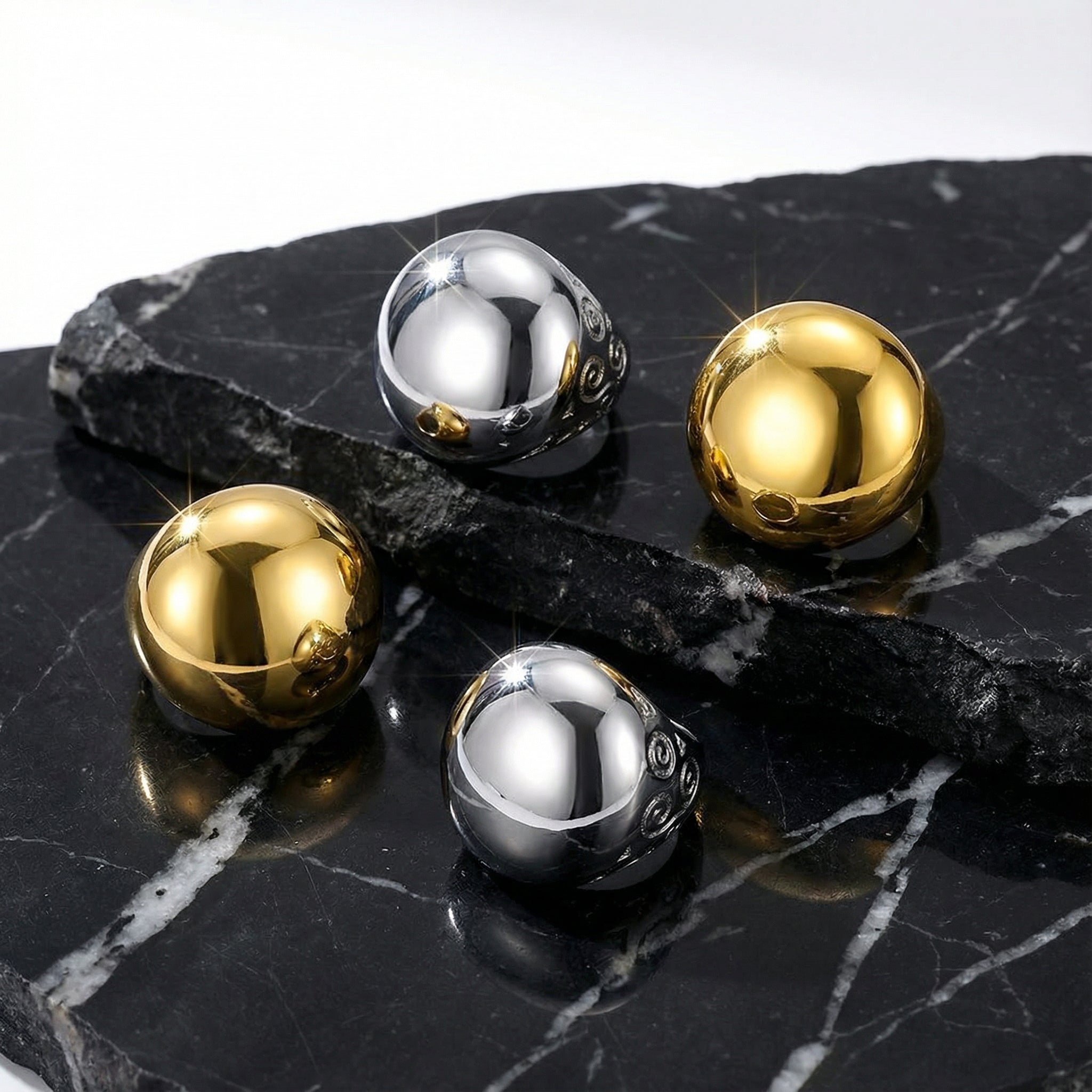 Glossy Dome Statement Ring