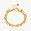 Gold Two Chain Bracelet- nahzshop