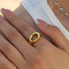 Oval Hollow Ring- Nahzshop