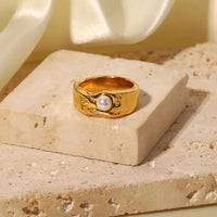 Pearl Band Ring - Nahzshop