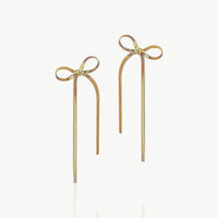 Long Bow Earrings - nahzshop