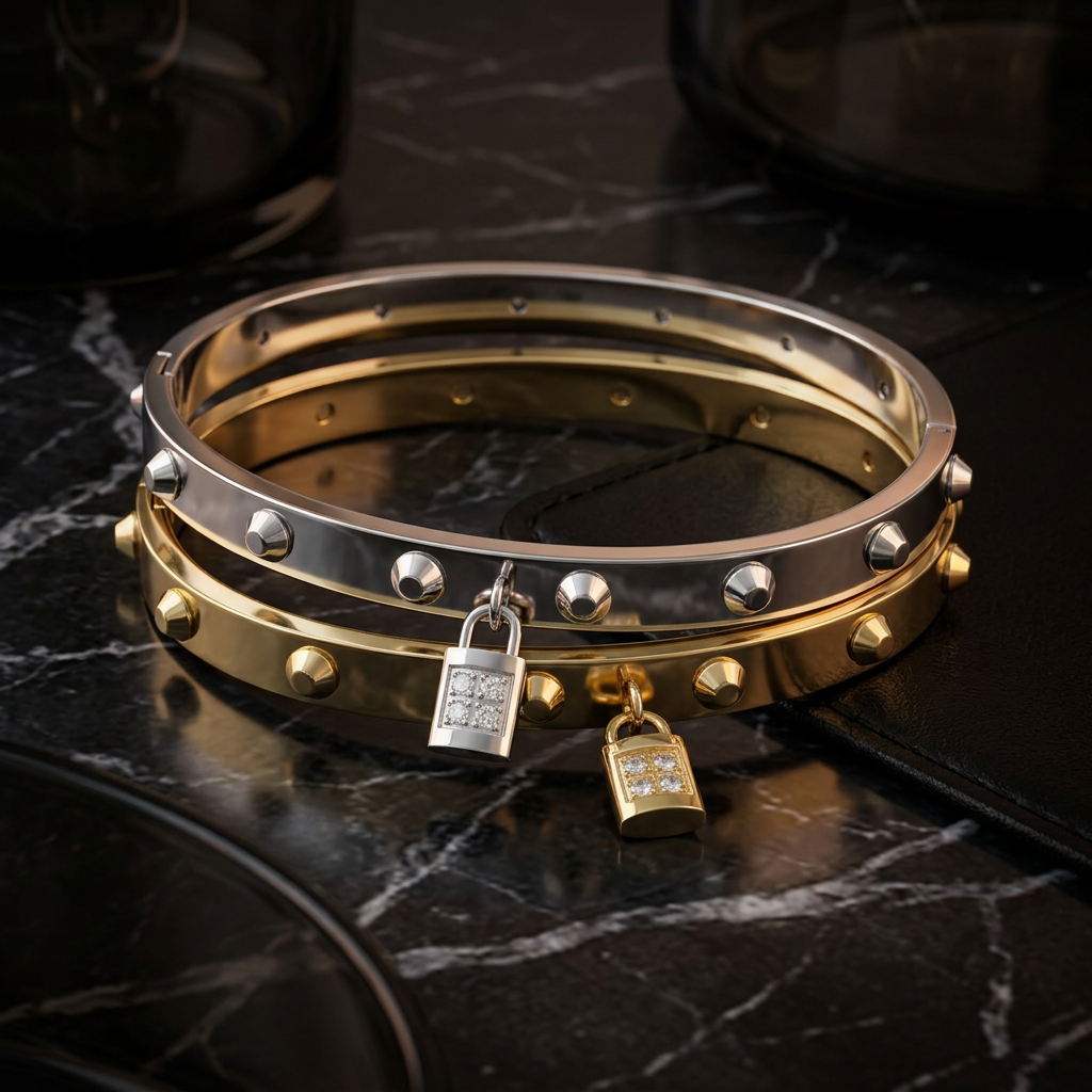 Locket Spike Bangle