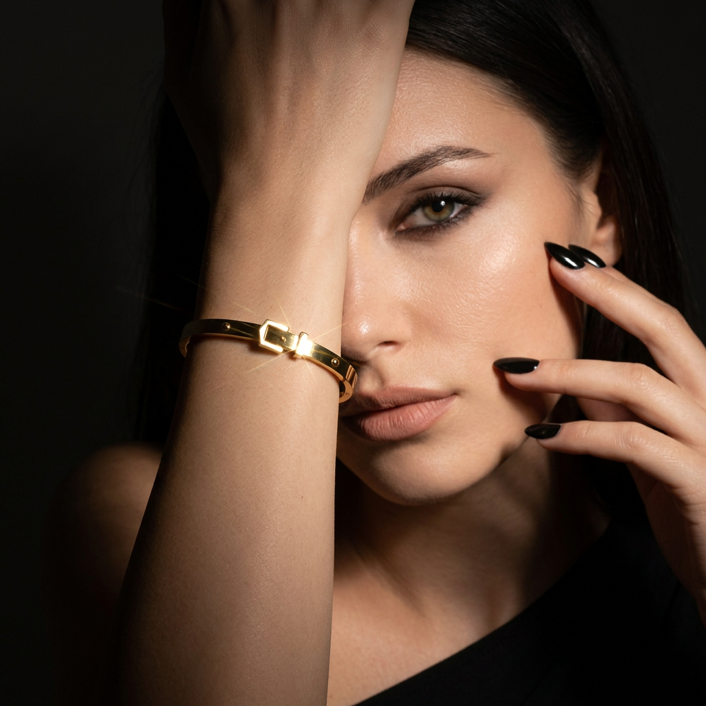 Sculpted Buckle Bracelet