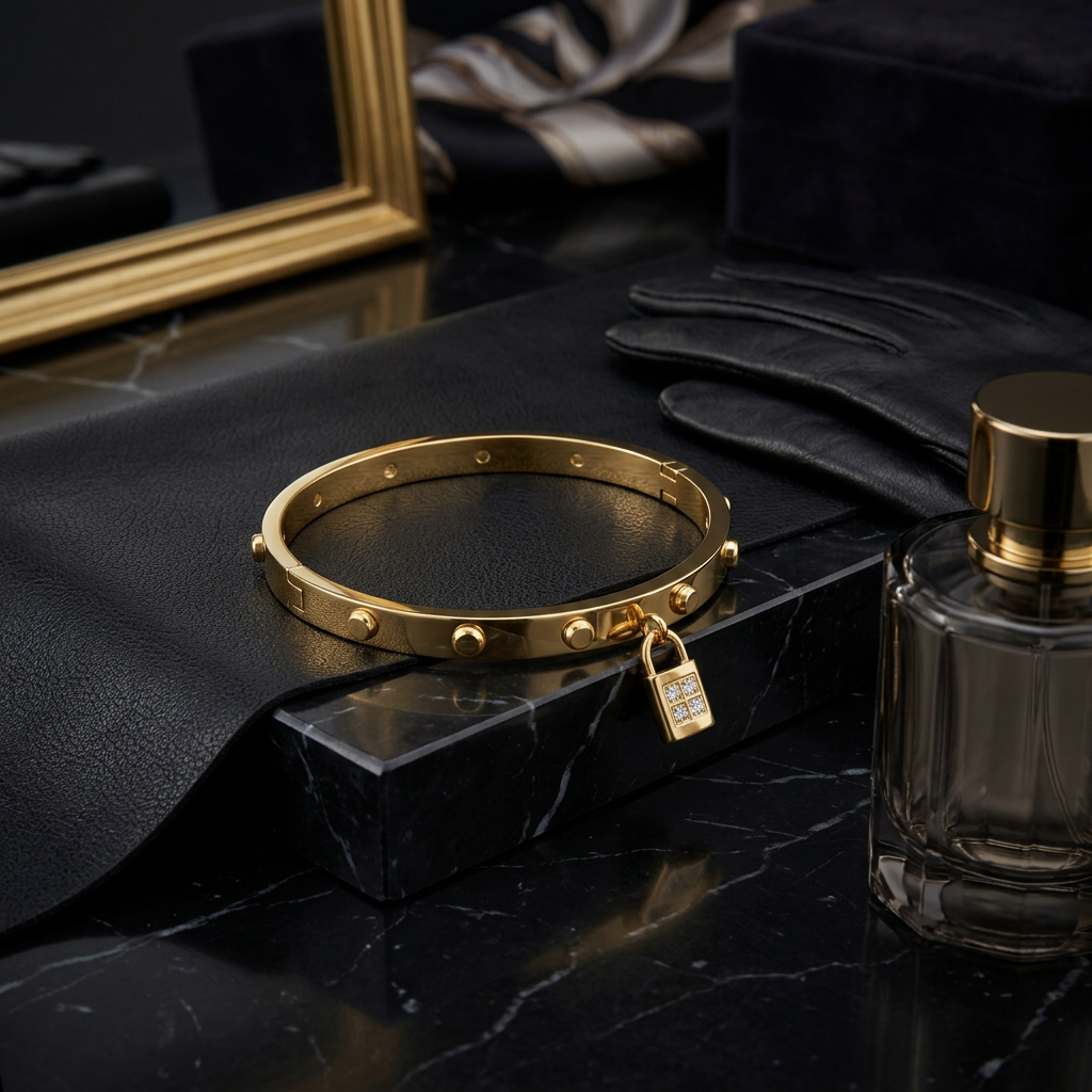 Locket Spike Bangle