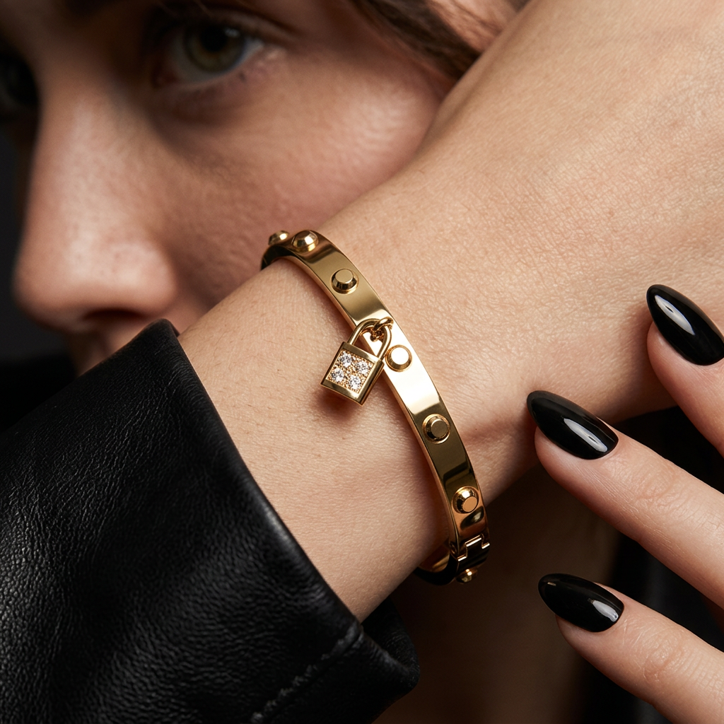 Locket Spike Bangle
