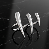 Sculptural Double Finger Ring