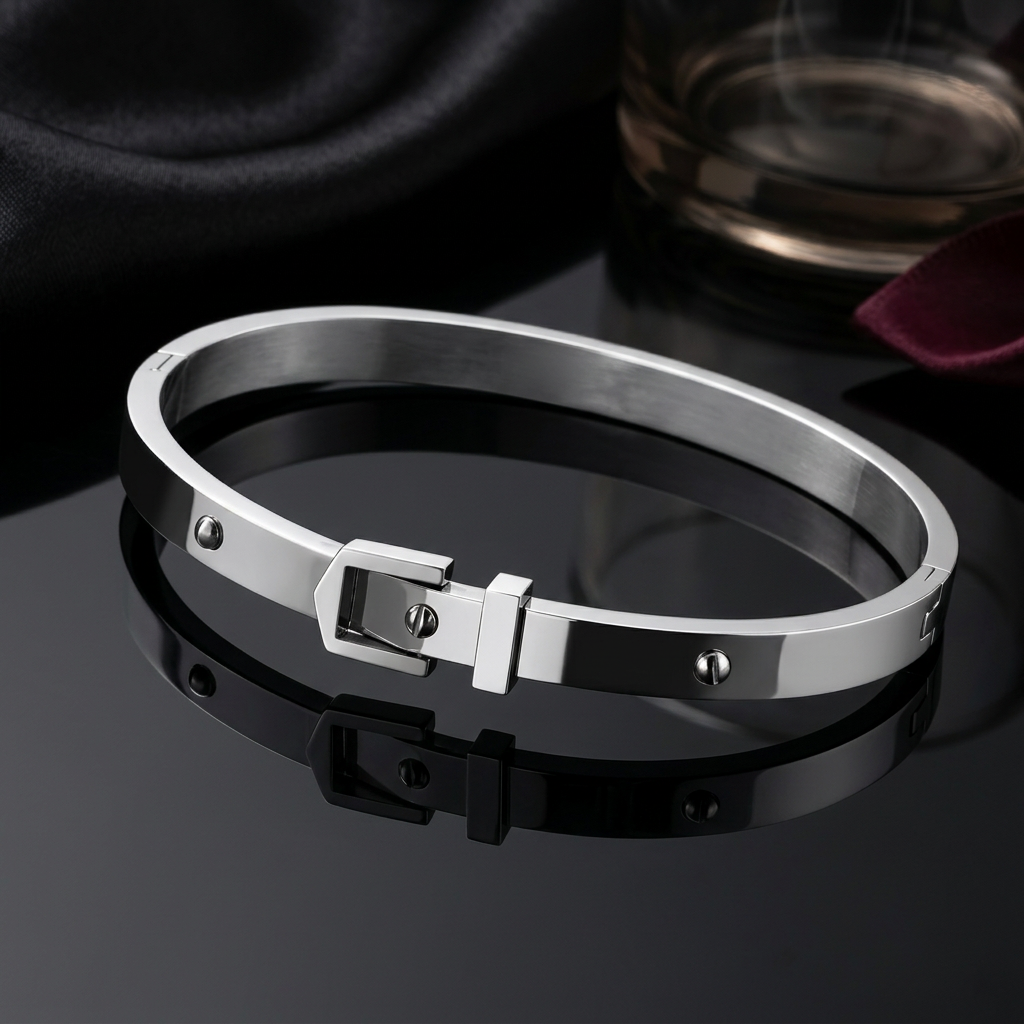 Sculpted Buckle Bracelet