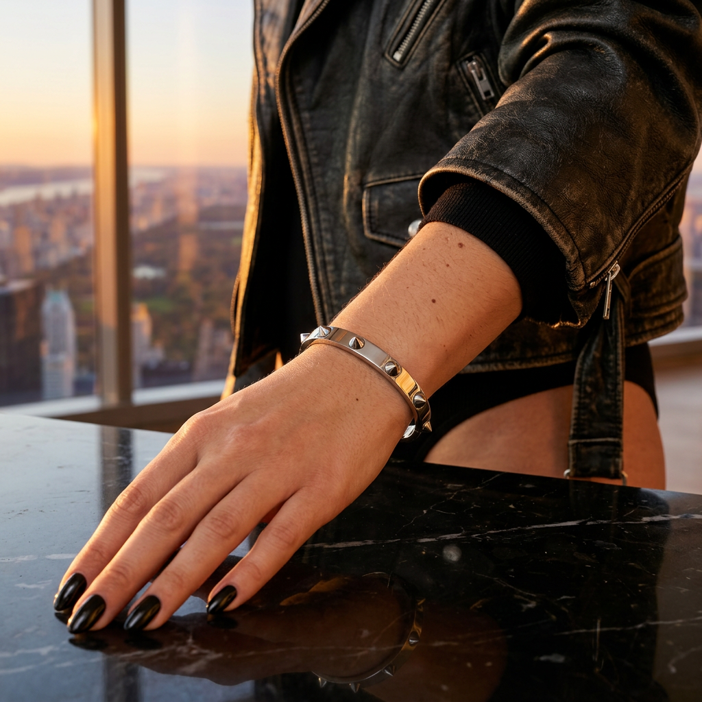 Spike Rivet Bangle