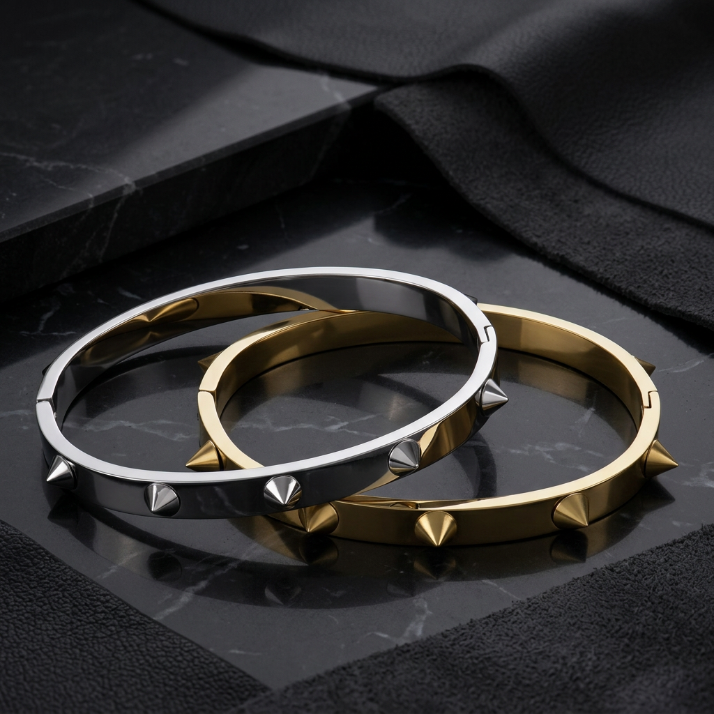 Spike Rivet Bangle