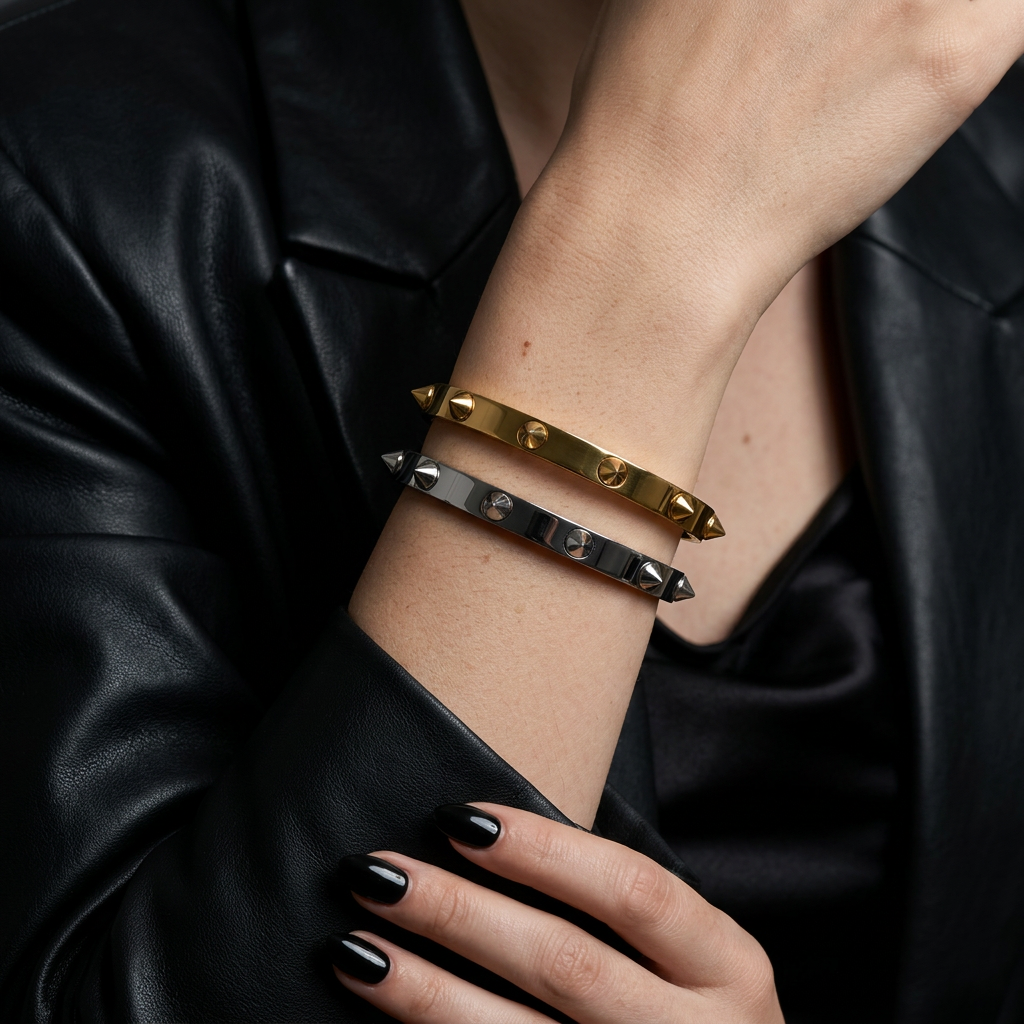 Spike Rivet Bangle