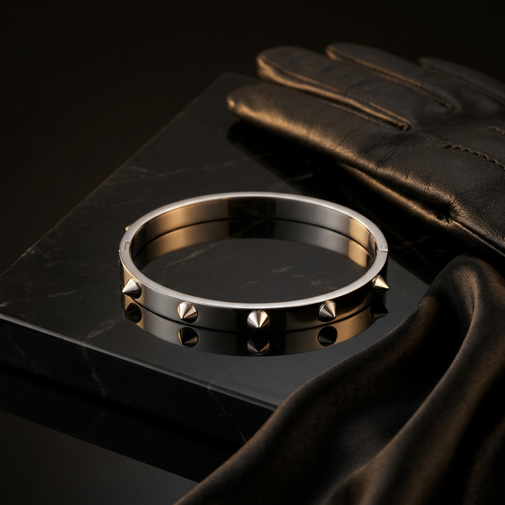 Spike Rivet Bangle