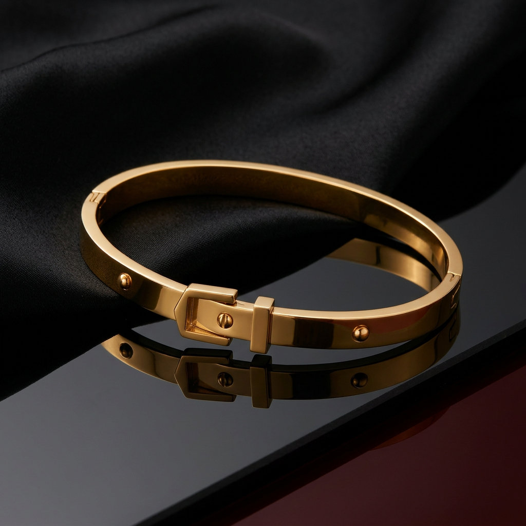 Sculpted Buckle Bracelet