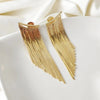 Gold Fringe Earrings - Nahzshop