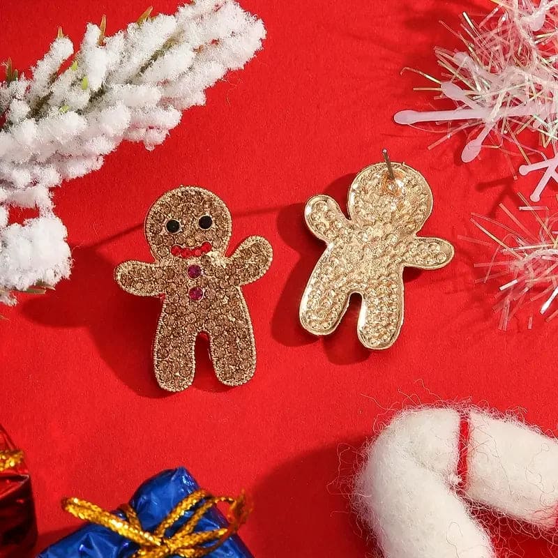 Christmas Gingerbread Man Earrings